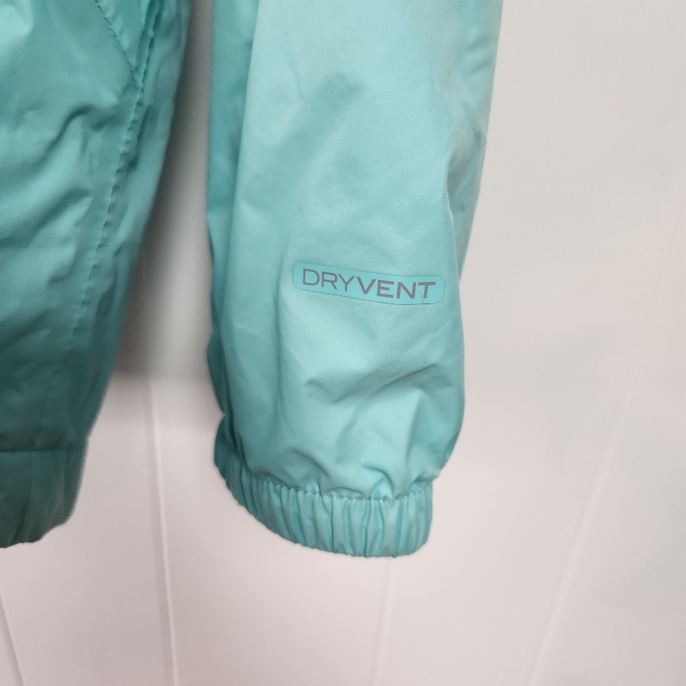 The North Face Girls Full Zip Rain Jacket Hood Fleece Dryvent Size Large 14/16 - Picture 4 of 6